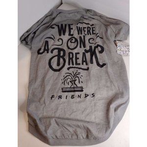 Friends TV Show "We Were On A Break" Dog T-Shirt - Soft, Machine Washable XL